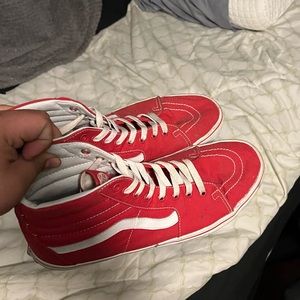 Vans sk8 hi red